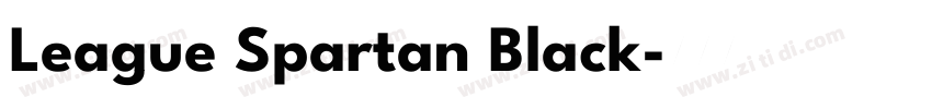 League Spartan Black字体转换 League Spartan Black字体转换